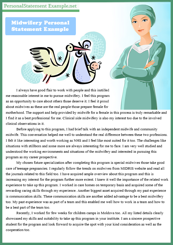 band 7 midwife personal statement example