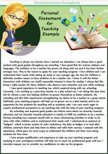 creative example of personal statement for teaching