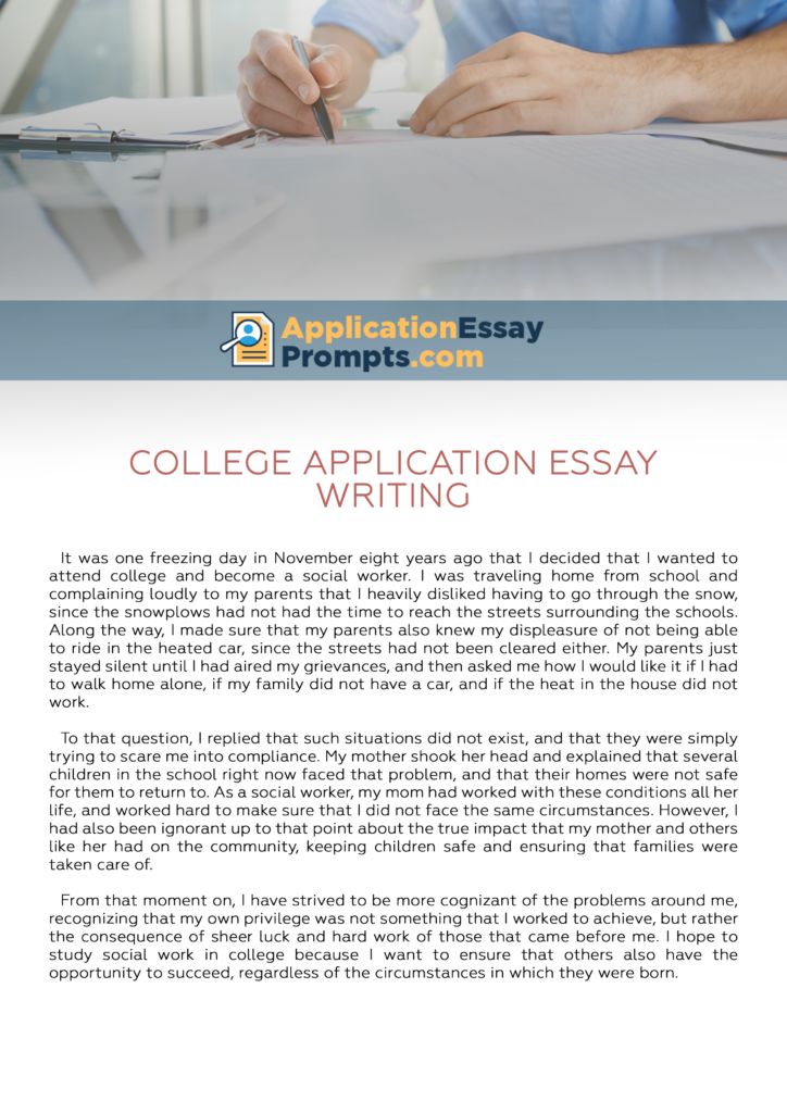 College application essay help online download
