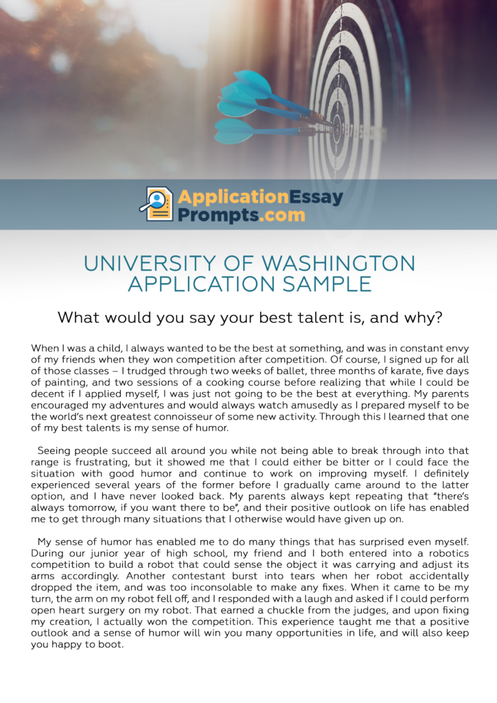 uw application essay prompts